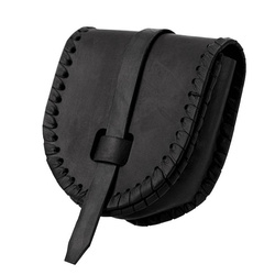 Edgar leather belt bag - Black